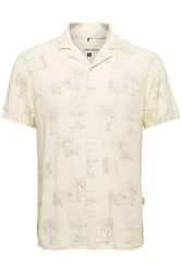 Blend Kurzarmhemd BLEND BHShirt Khaki/Beige