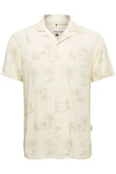 Blend Kurzarmhemd BLEND BHShirt Khaki/Beige
