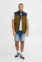 Blend Steppweste Waistcoat Dunkelgrün/Braun