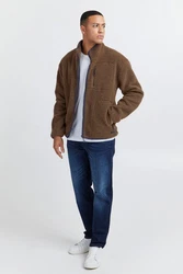 Blend Fellimitatjacke BHSweatshirt Braun/Khaki