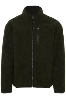 Blend Fellimitatjacke BHSweatshirt Grün/Dunkelgrün/Khaki