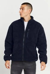 Blend Fellimitatjacke BHSweatshirt Blau/Dunkelblau/Hellblau