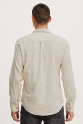 Blend Langarmhemd BLEND BHShirt Khaki/Hellgrün