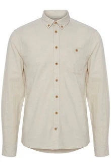Blend Langarmhemd BLEND BHShirt Khaki/Hellgrün