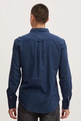 Blend Langarmhemd BLEND BHShirt Blau/Hellblau/Dunkelblau
