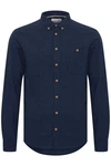 Blend Langarmhemd BLEND BHShirt Blau/Hellblau/Dunkelblau