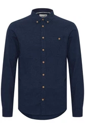 Blend Langarmhemd BLEND BHShirt Blau/Hellblau/Dunkelblau