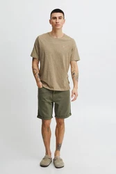 Blend Jeansshorts Khaki/Dunkelgrün
