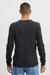BLEND Strickpullover BHPullover Dunkelgrau/Grau