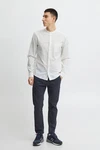 Blend Langarmhemd BLEND BHShirt Weiß/Creme/Grau/Grün