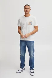 Blend T-Shirt BLEND BHTee Creme/Weiß/Rosa/Grün