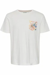 Blend T-Shirt BLEND BHTee Creme/Weiß/Rosa/Grün