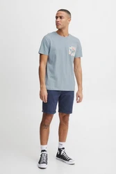 Blend T-Shirt BLEND BHTee Blau/Hellblau