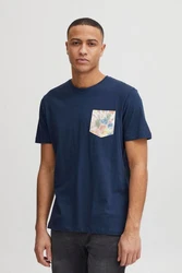 Blend T-Shirt BLEND BHTee Hellblau/Dunkelblau/Blau