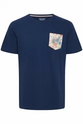 Blend T-Shirt BLEND BHTee Hellblau/Dunkelblau/Blau