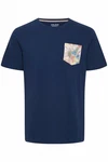 Blend T-Shirt BLEND BHTee Hellblau/Dunkelblau/Blau