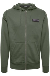 11 Project Strickjacke PRSidney Dunkelgrün/Khaki
