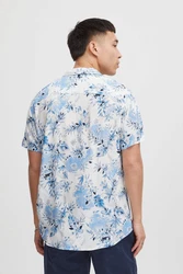 Blend Kurzarmhemd BLEND BHShirt Blau/Hellblau
