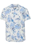 Blend Kurzarmhemd BLEND BHShirt Blau/Hellblau