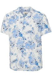 Blend Kurzarmhemd BLEND BHShirt Blau/Hellblau
