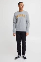 11 Project Sweatshirt PRDavin Gold/Orange/Grau/Hellgrau