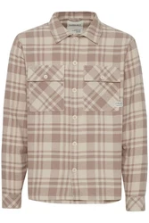 11 Project Langarmhemd PRMattes Braun/Beige/Lila