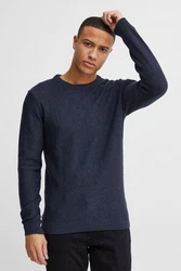 11 Project Strickpullover PRTill Dunkelblau/Hellblau