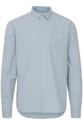 Blend Langarmhemd BHShirt Blau/Grau/Hellblau