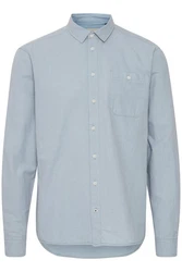 Blend Langarmhemd BHShirt Blau/Grau/Hellblau