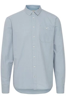 Blend Langarmhemd BHShirt Blau/Grau/Hellblau