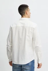 Blend Langarmhemd BHShirt Weiß/Creme