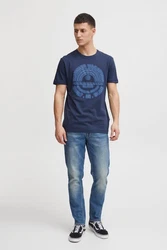 Blend T-Shirt BLEND BHTee Blau/Lila/Dunkelblau