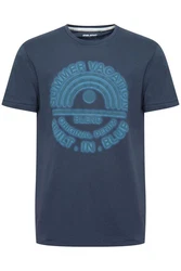Blend T-Shirt BLEND BHTee Blau/Lila/Dunkelblau