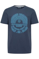 Blend T-Shirt BLEND BHTee Blau/Lila/Dunkelblau
