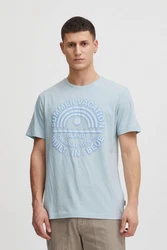 Blend T-Shirt BLEND BHTee Hellblau/Blau/Grau/Khaki