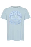 Blend T-Shirt BLEND BHTee Hellblau/Blau/Grau/Khaki
