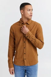 Blend Langarmhemd BHShirt Braun