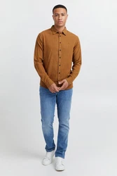 Blend Langarmhemd BHShirt Braun