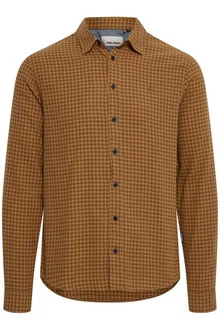 Blend Langarmhemd BHShirt Braun