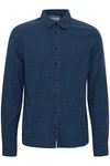 Blend Langarmhemd BHShirt Hellblau/Dunkelblau/Blau