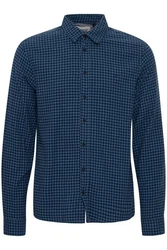 Blend Langarmhemd BHShirt Hellblau/Dunkelblau/Blau
