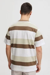 11 Project T-Shirt PRFrankie Beige/Braun/Khaki/Weiß/Dunkelgrün
