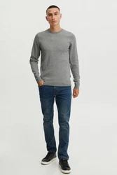 Blend Strickpullover BHPullover Grau/Hellgrau/Dunkelgrau
