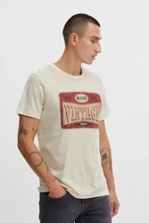 Blend T-Shirt Style BHTee Creme/Beige/Weiß