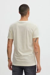 Blend T-Shirt Style BHTee Creme/Beige/Weiß