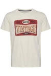 Blend T-Shirt Style BHTee Creme/Beige/Weiß