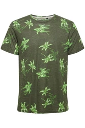 Blend T-Shirt BLEND BHTee Dunkelgrün/Grün/Neonfarben