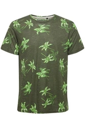 Blend T-Shirt BLEND BHTee Dunkelgrün/Grün/Neonfarben