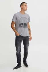 Blend T-Shirt BLEND BHTee Grau/Blau/Hellgrau/Lila