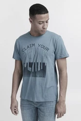 Blend T-Shirt BLEND BHTee Blau/Grau/Hellblau